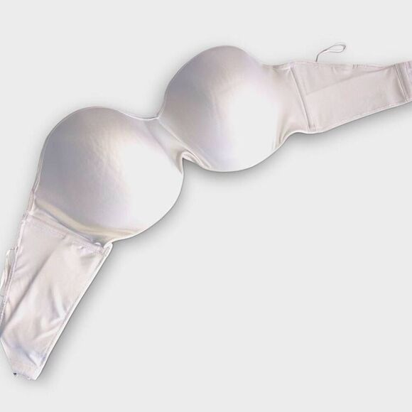 Lilyette 929 Womens Bra Sz 42DD Tailored Strapless Minimizer Bra White Wedding‎ - Picture 1 of 9